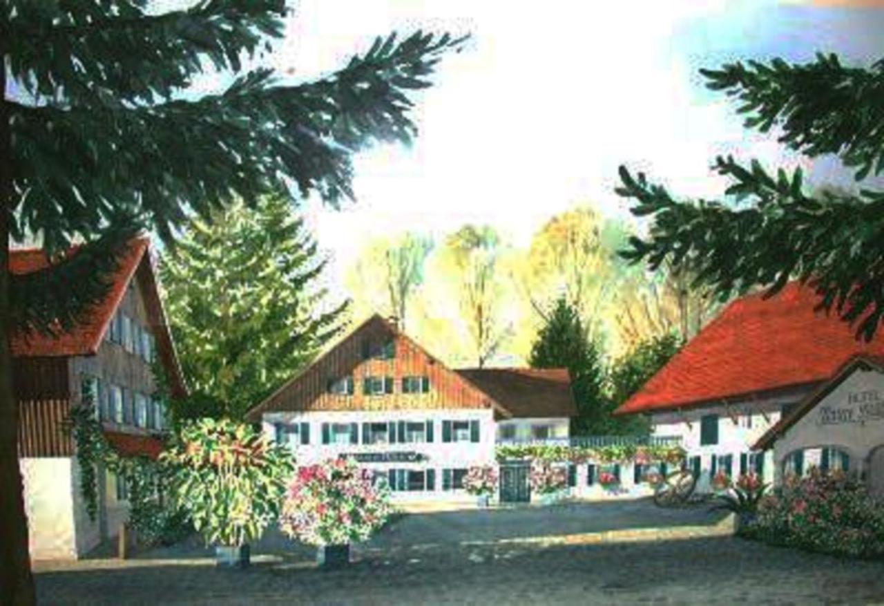 Hotel "Untere Muehle" Schwabmuhlhausen ภายนอก รูปภาพ